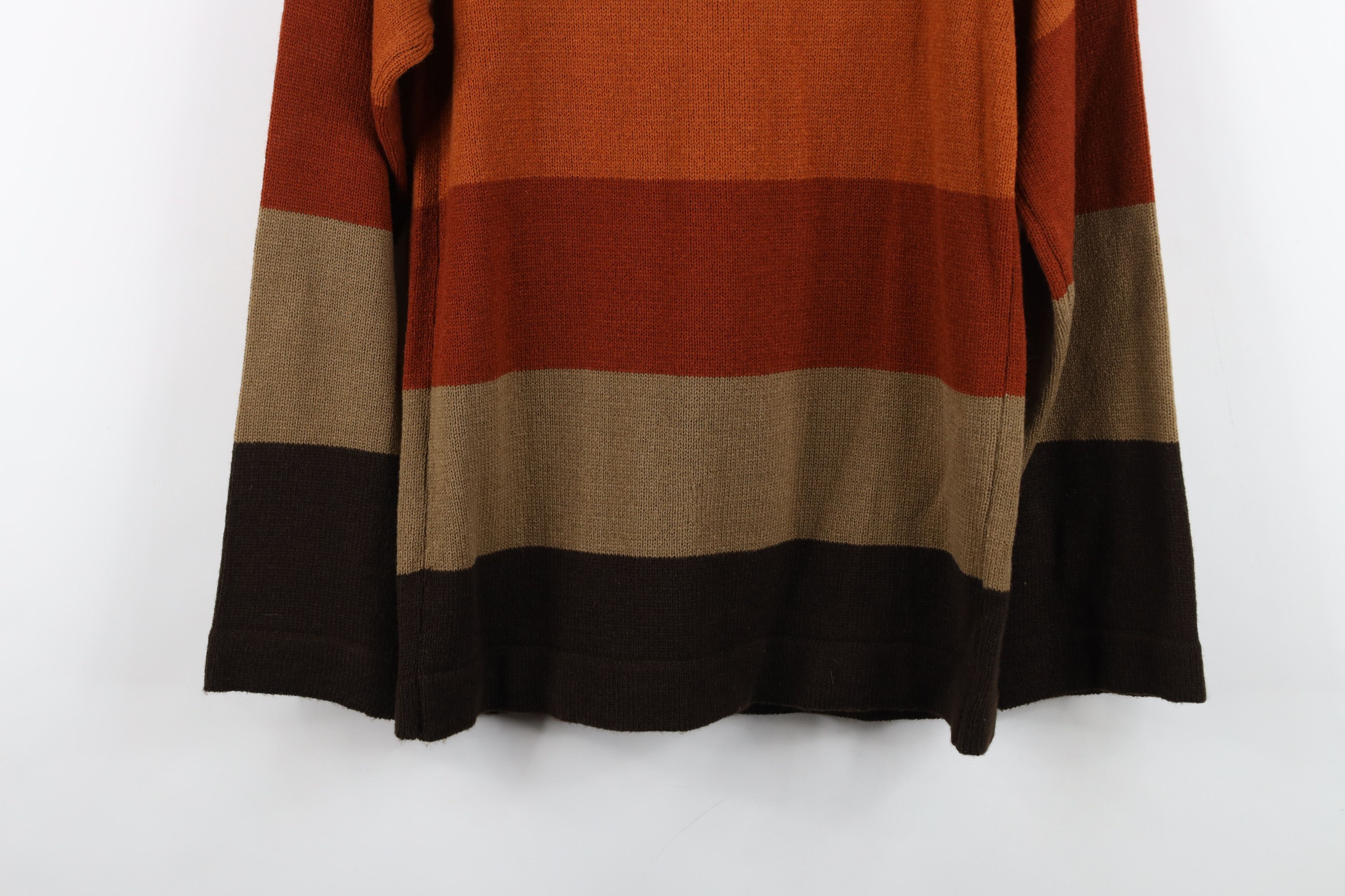 Vintage Deadstock Vintage 70s Mid Century Modern Knit Sweater Size L / US 10 / IT 46 - 10 Thumbnail