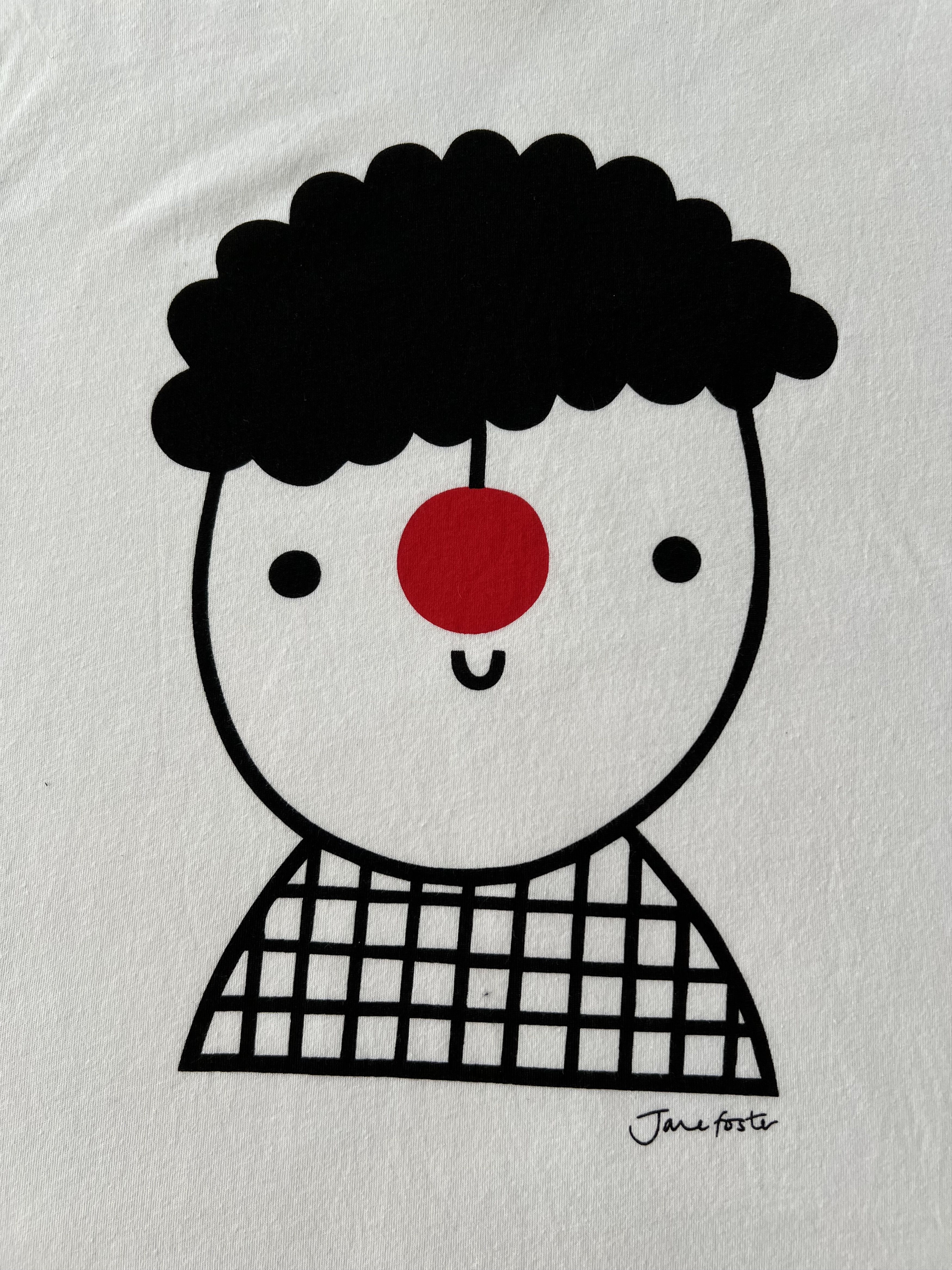 Arts & Science Comic Relief Jane Foste Art Design White T-shirt Size US XS / EU 42 / 0 - 4 Thumbnail