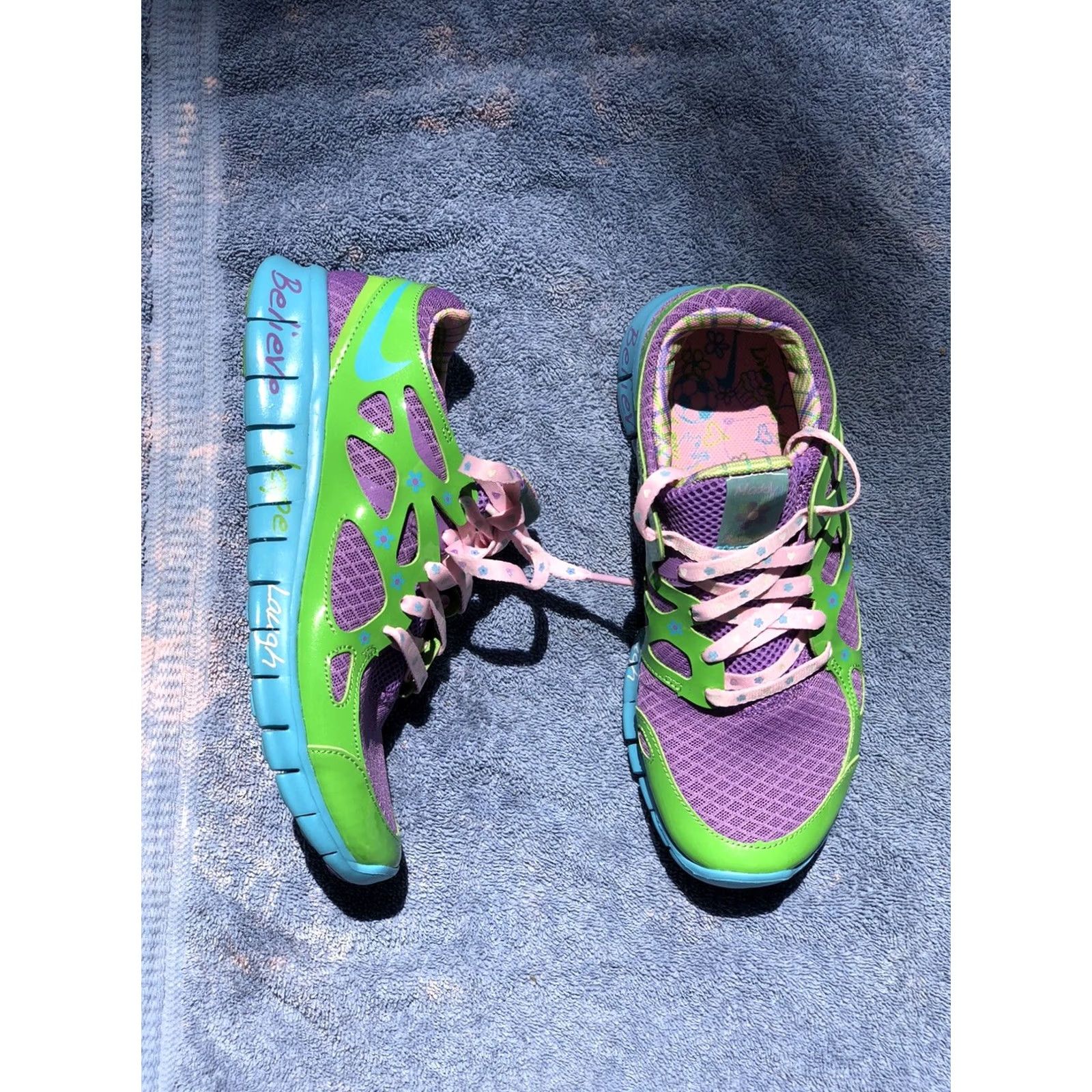 Nike Nike Free Run + 2 Doernbecher Mackenzie Short 2019 Women US 7 Violet Purple Nike Sneaker Athletic Shoes Size 28" / US 6 / IT 42 - 2 Thumbnail