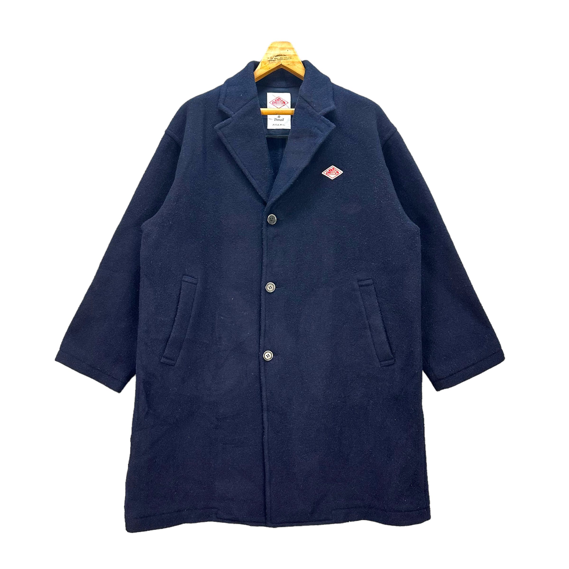 Danton DANTON WOOL OVERCOAT JACKET #8578-015 Size US L / EU 52-54 / 3 - 1 Thumbnail