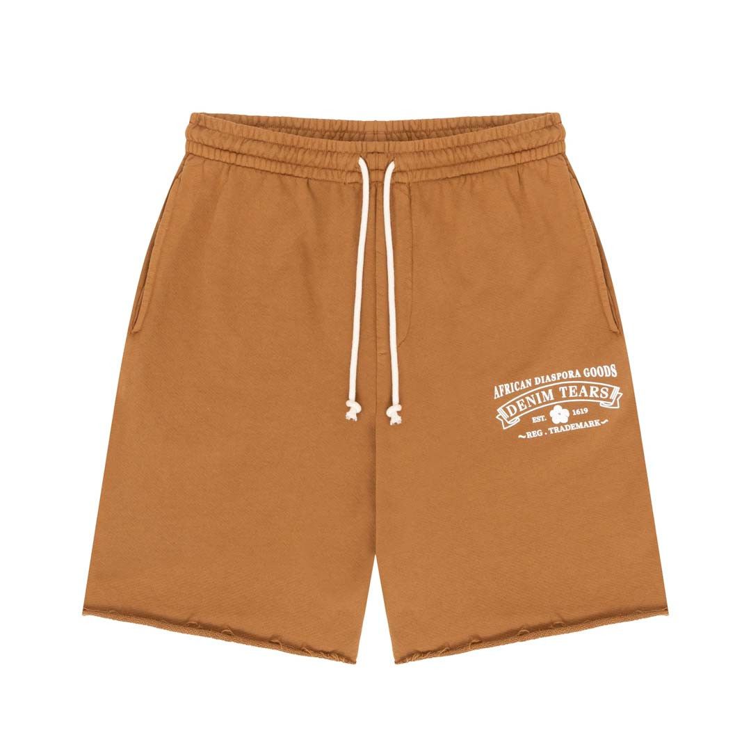 DENIM TEARS ADG Brown Sweat Shorts Size US 30 / EU 46 - 1 Thumbnail