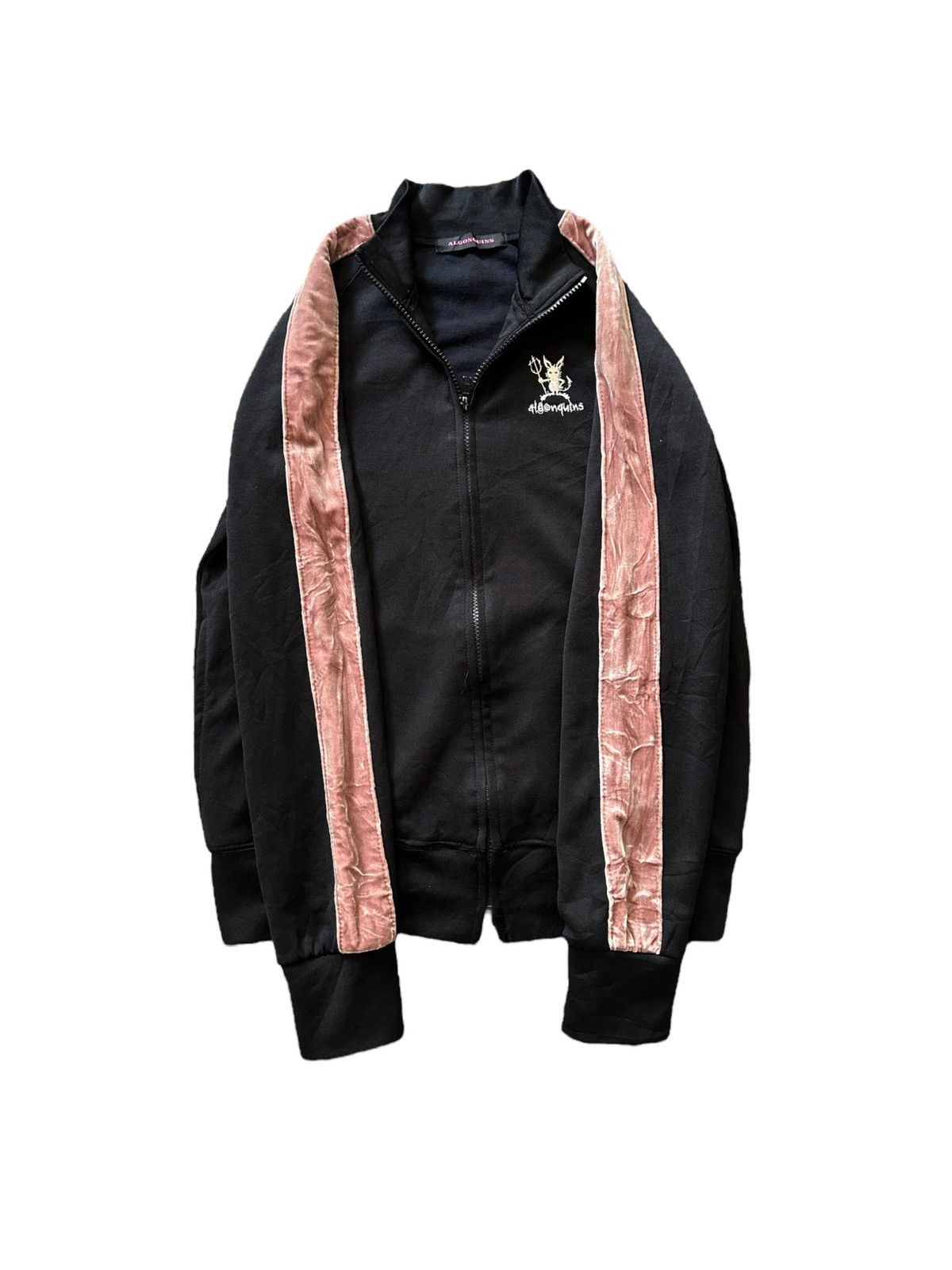 20471120 Early 2000's - Algonquins velour zipper jacket Size US M / EU 48-50 / 2 - 4 Thumbnail