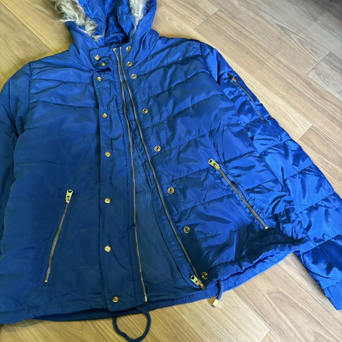 If Six Was Nine × Issey Miyake × Le Grande Bleu (L.G.B.) Thread supply Fur jacket down puffer LGB ifsixwasnine Size L / US 10 / IT 46 - 8 Thumbnail