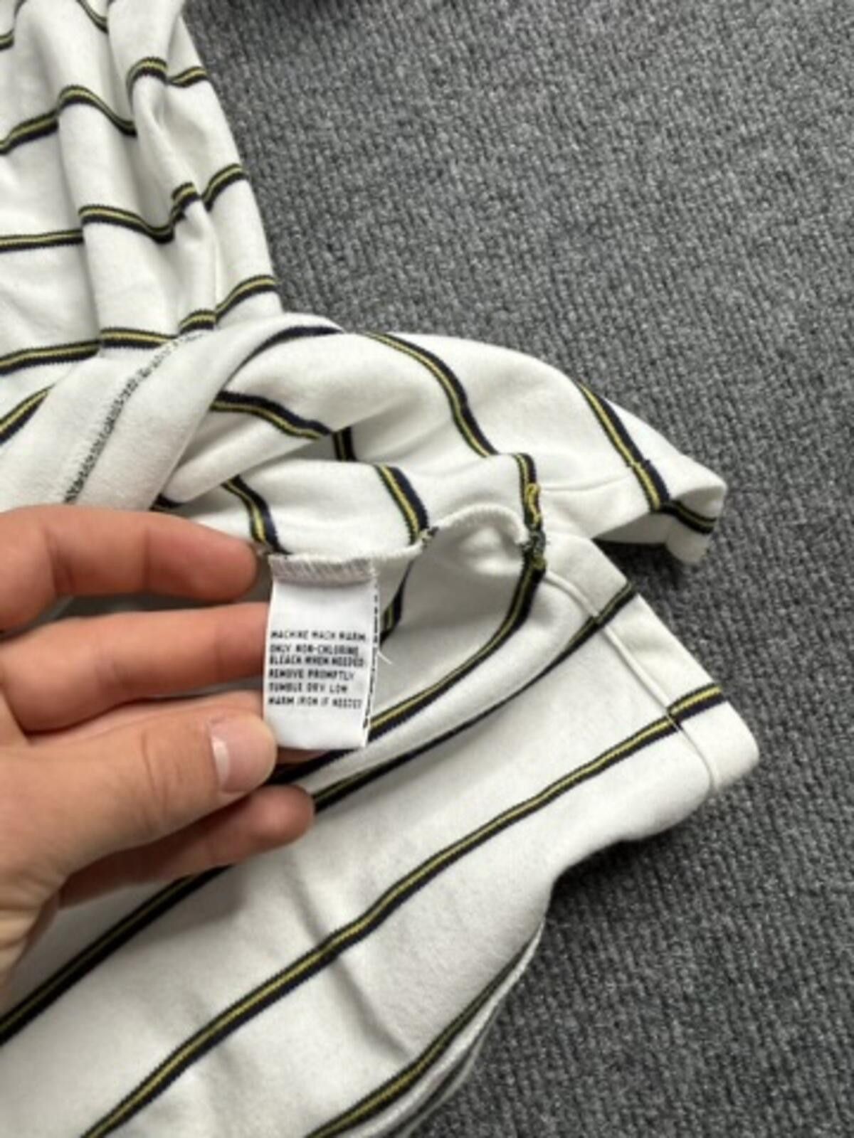 Polo Ralph Lauren Vintage 90s Polo Ralph Lauren Striped Polo Shirt White XL Size US XL / EU 56 / 4 - 7 Thumbnail