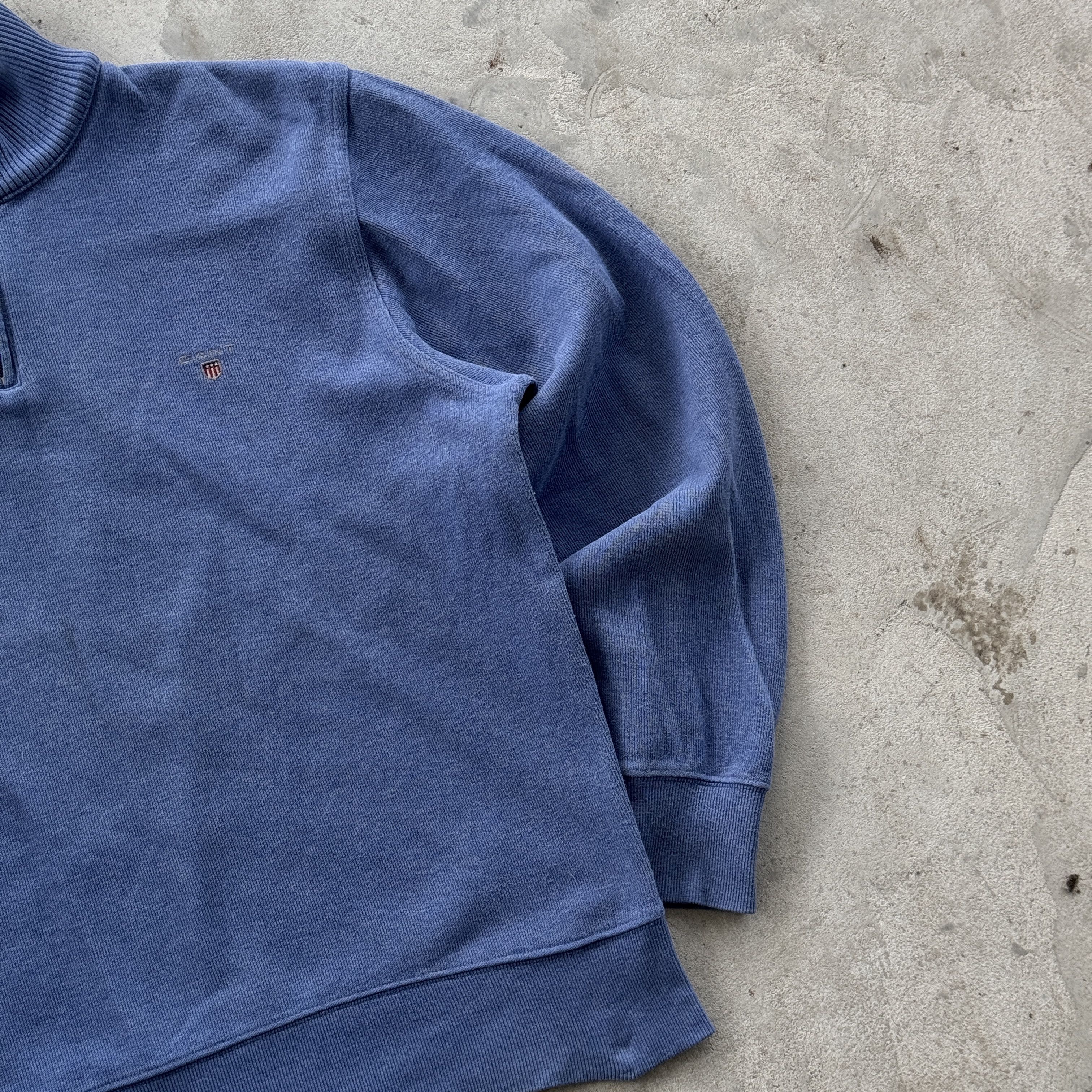 Gant Gant Blue Half Zip Pullover Sweater Cotton Knit Large Size US L / EU 52-54 / 3 - 2 Thumbnail