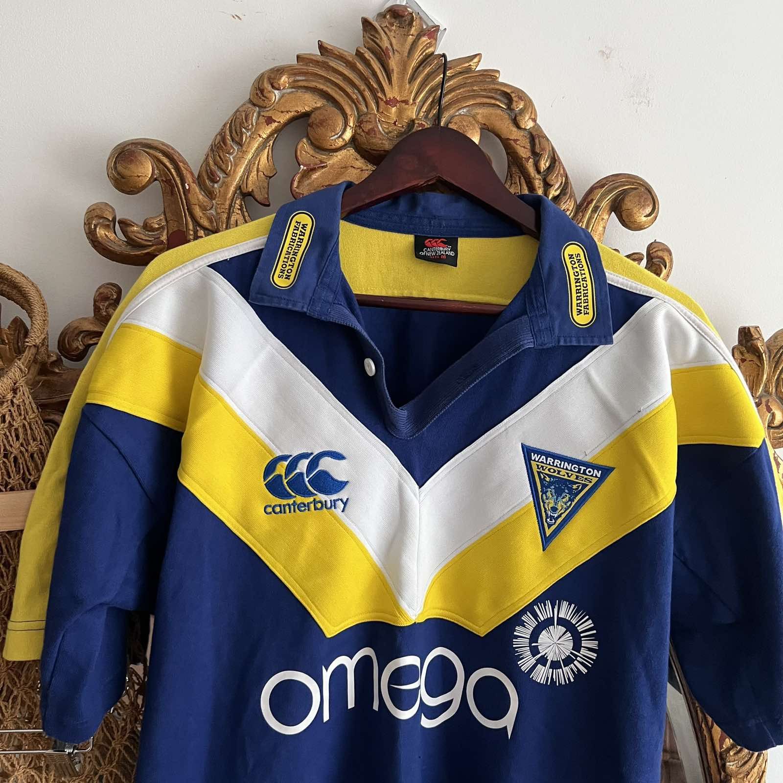Canterbury of New Zealand × Vintage Vintage Canterbury Warrington Wolves Rugby Jersey Sz XL Size US XL / EU 56 / 4 - 2 Thumbnail