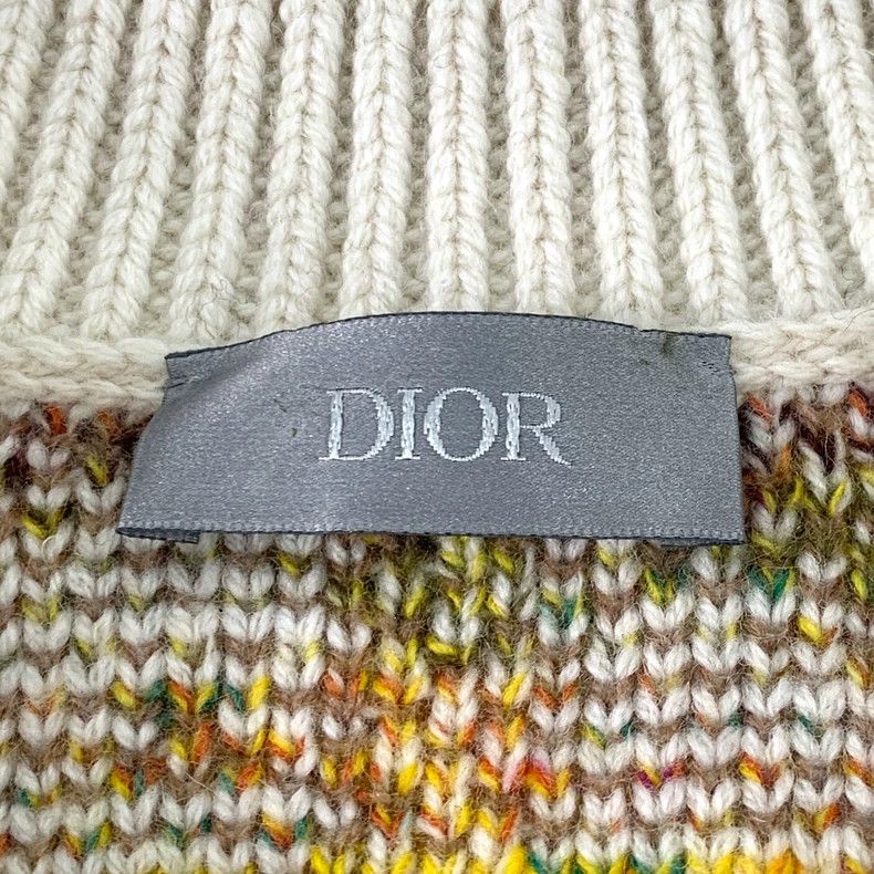 Dior Dior Color-blocking logo old flower inlaid wool round-neck Size US M / EU 48-50 / 2 - 5 Thumbnail