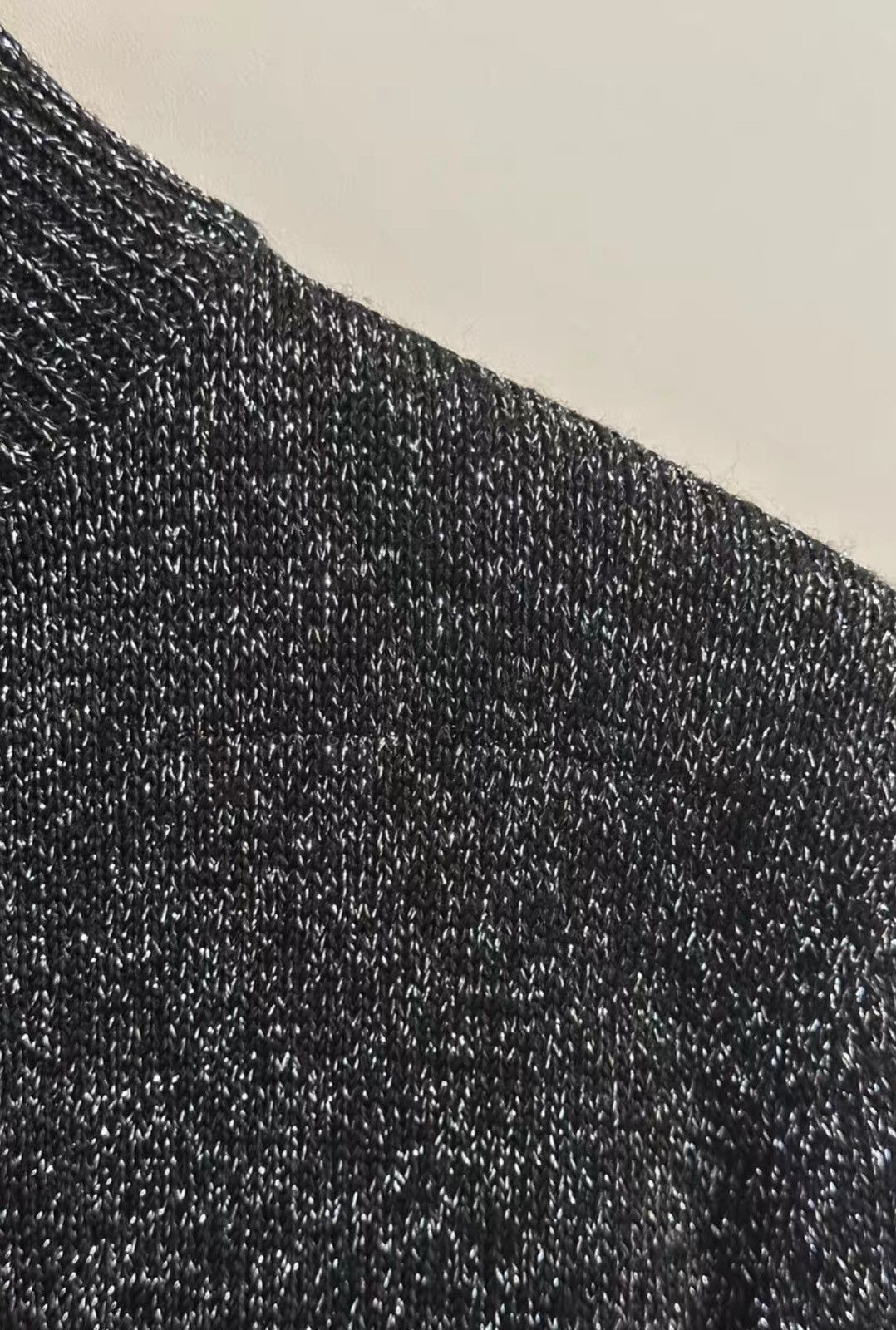 Saint Laurent Paris Saint Laurent Silver Thread Half Metal Fiber Blend Knit Size XS / US 0-2 / IT 36-38 - 3 Thumbnail