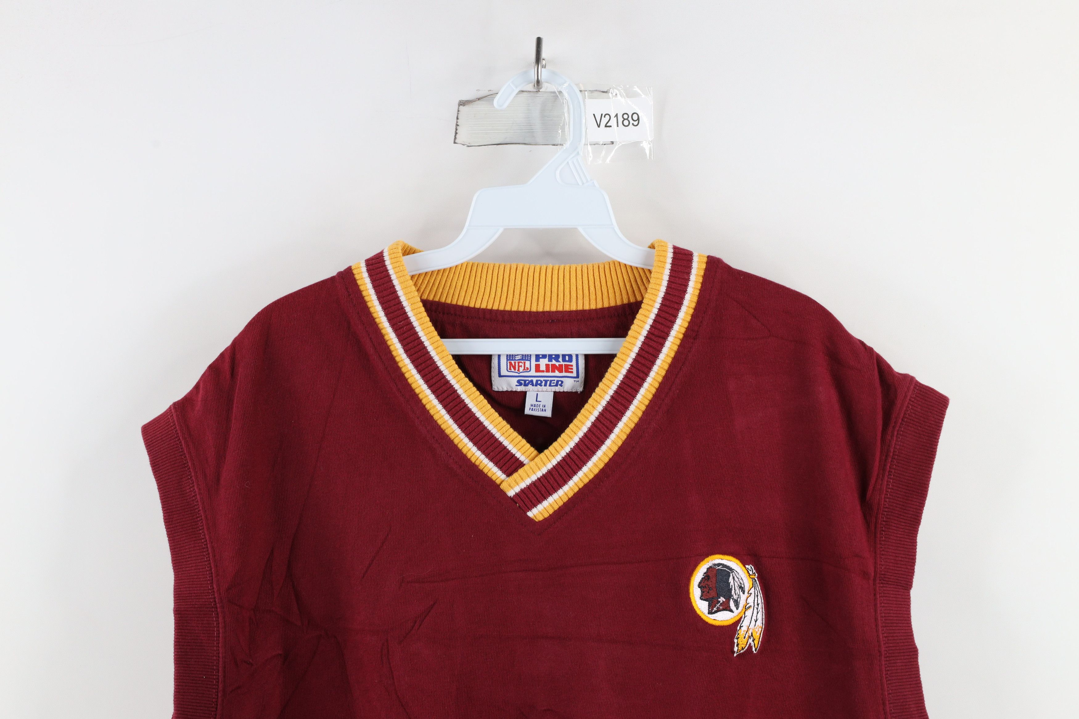 Starter × Vintage Vintage 90s Starter Washington Redskins Sweater Vest Size US L / EU 52-54 / 3 - 2 Thumbnail