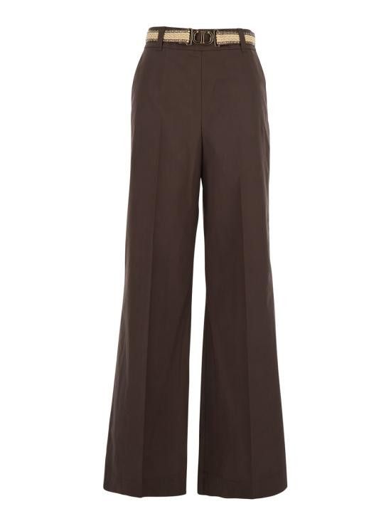 TWINSET TWINSET Women Straight Pants 251TT210500203 Brown Size 30" / US 8 / IT 44 - 1 Thumbnail
