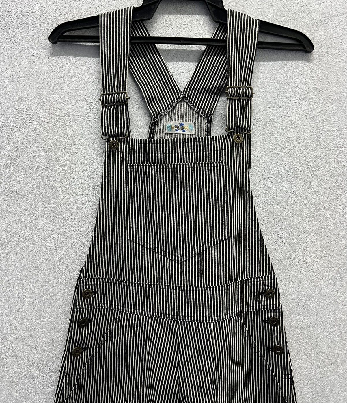 Japanese Brand × Vintage Vintage Japanese Hickory Stripe Overalls by MISSEWE Size US 29 - 3 Thumbnail