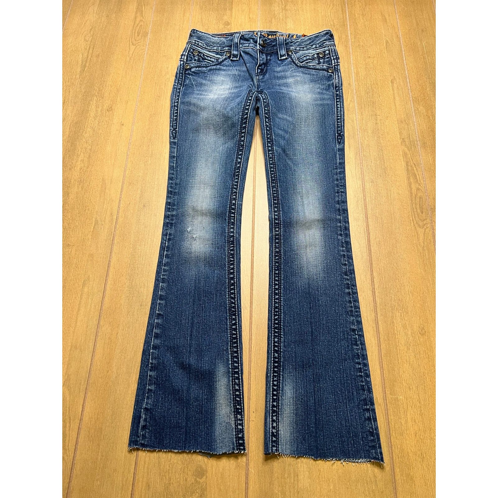 Rock Revival Y2K Rock Revival Women’s Sz 26 Low Rise Blue Denim Flared Size 26" / US 2 / IT 38 - 2 Thumbnail