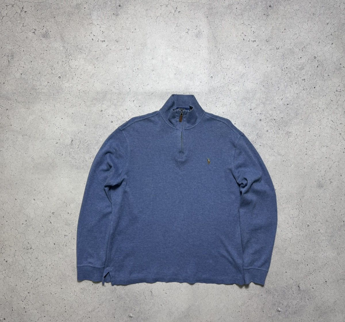 Polo Ralph Lauren Polo Ralph Lauren 1/4 Zip Sweatshirt Blue Size M Size US M / EU 48-50 / 2 - 2 Thumbnail