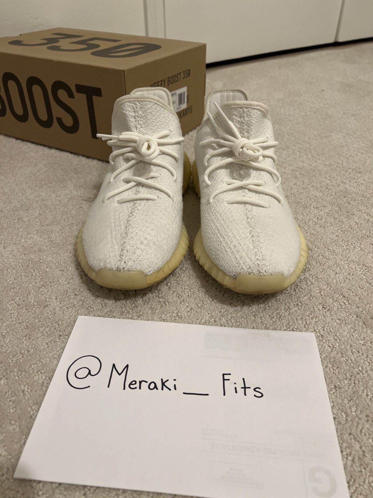 Adidas × Yeezy Yeezy Boost 350 V2 ‘Triple White’ Size US 11.5 / EU 44-45 - 3 Thumbnail