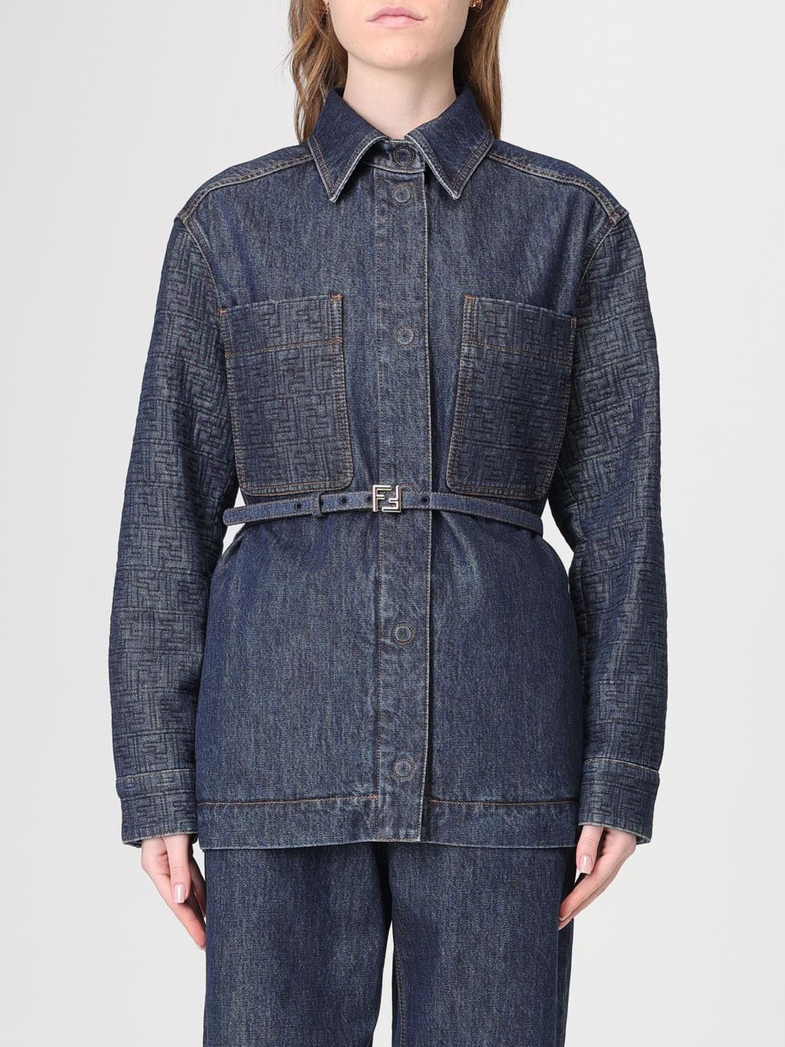 Fendi Fendi Jacket Woman Blue Size XS / US 0-2 / IT 36-38 - 1 Thumbnail