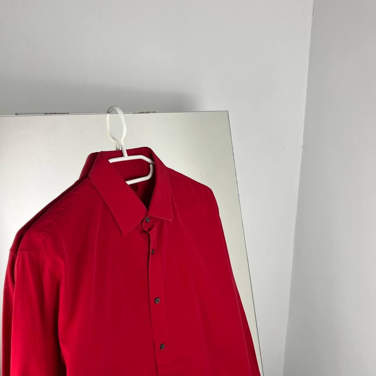 Hugo Boss Red Shirt Hugo Boss Button Up Slim Fit Size US M / EU 48-50 / 2 - 2 Thumbnail
