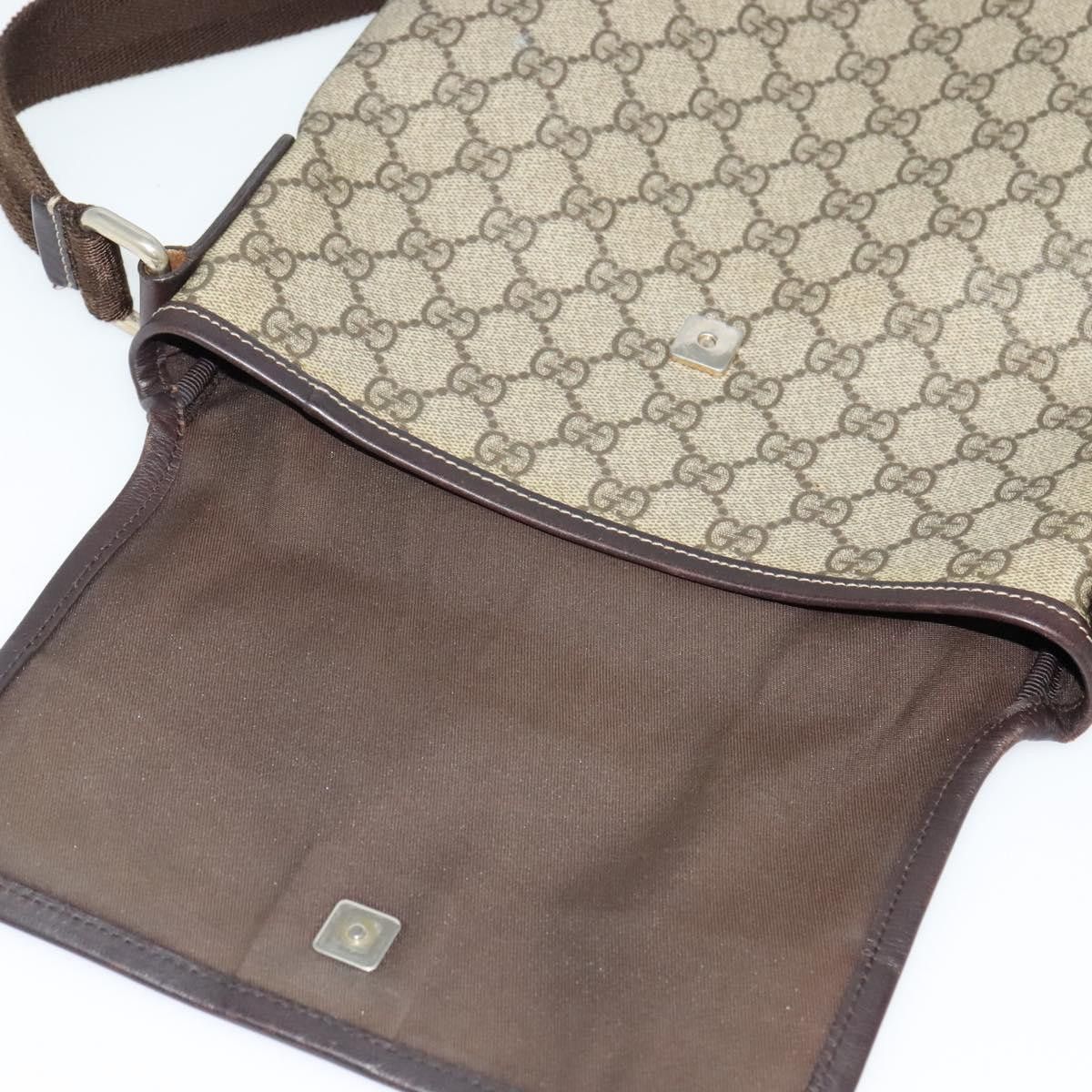 Gucci GUCCI GG Supreme Shoulder Bag Pvc Beige Silver Size ONE SIZE - 15 Thumbnail
