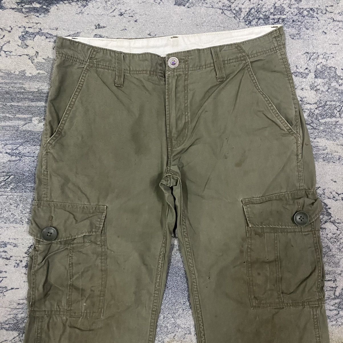 Levi's × Vintage Vtg Levis 502 Cargo Pants Size US 32 / EU 48 - 2 Thumbnail