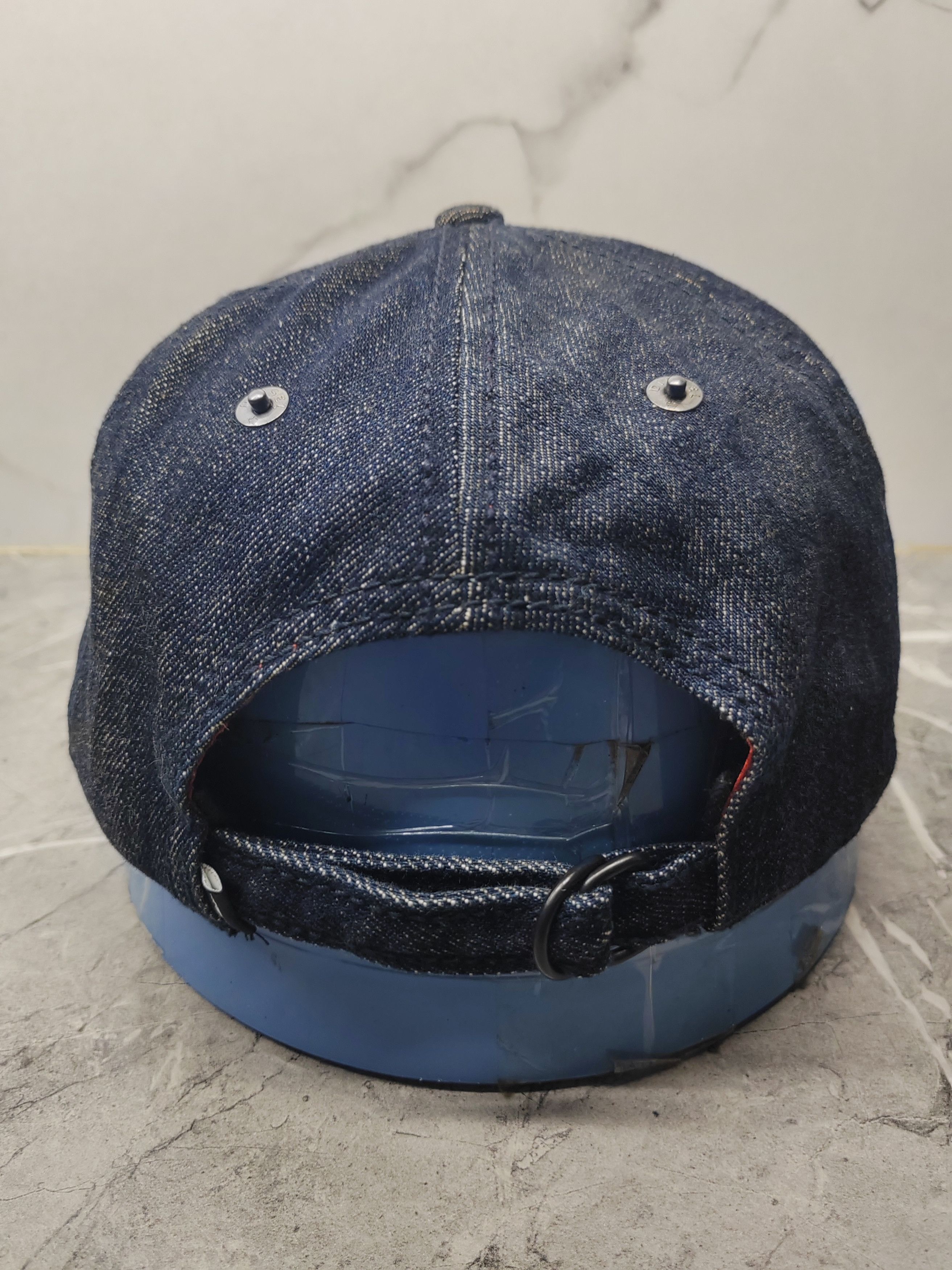 Diesel Vintage Diesel Denim Japanese Distressed Style Cap Hat Size ONE SIZE - 7 Thumbnail