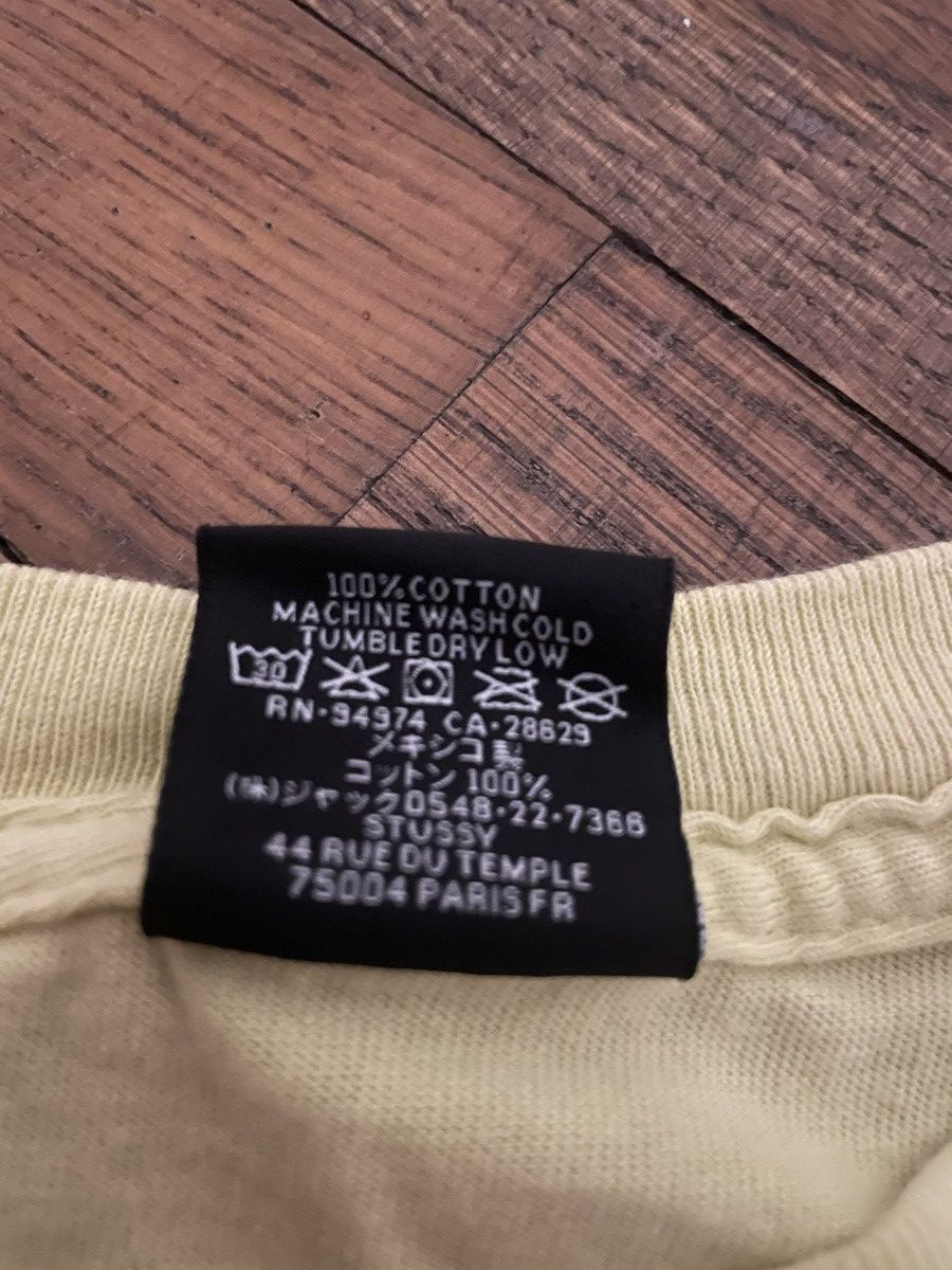 Stussy Stussy yellow t-shirt Size US XXL / EU 58 / 5 - 4 Thumbnail