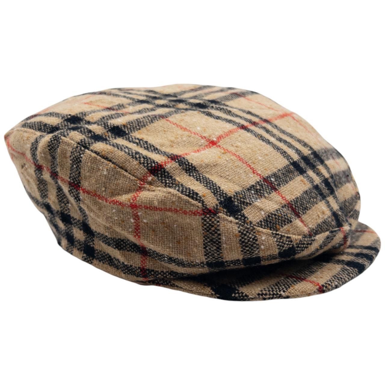 Burberry Vintage Burberry Nova Check Wool Flat-Cap Hat Size L/XL Size ONE SIZE - 2 Thumbnail
