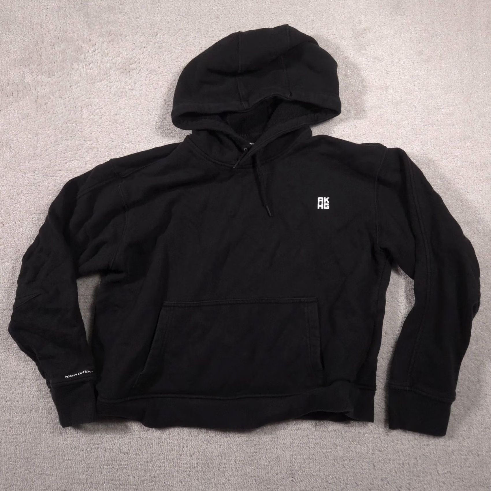 Logo 7 VINTAGE Alaskan Hardgear Hoodie Womens XL Black Pullover Tough Cotton AKHG Logo Fleece Size XL / US 12-14 / IT 48-50 - 2 Thumbnail