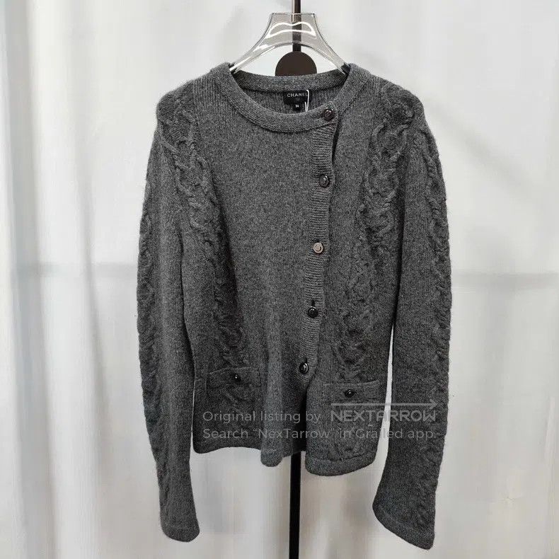 Chanel Chanel Grey sweater and cardigan coat Size XS / US 0-2 / IT 36-38 - 1 Thumbnail