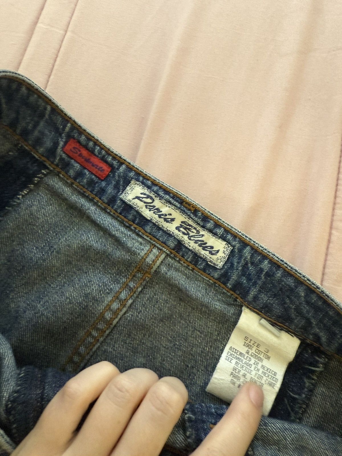 Other Vintage 90's French Denim Mini Skirt Size 26" / US 2 / IT 38 - 3 Thumbnail