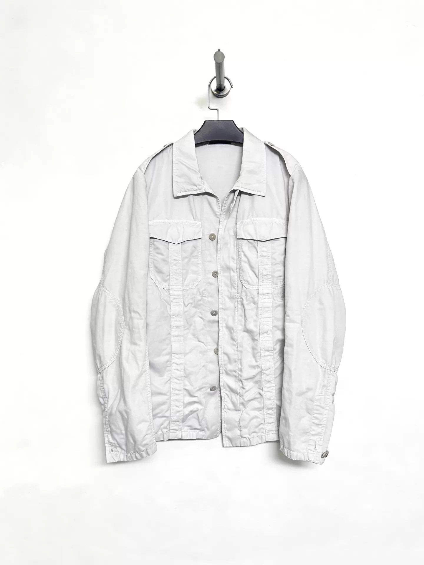 Maison Margiela MMM Replica SS14 German Military Shirt Jacket Ice Gray Size US M / EU 48-50 / 2 - 1 Thumbnail