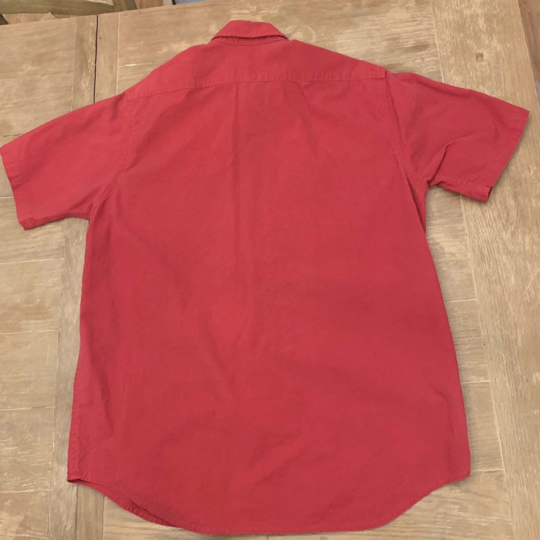 Carhartt VINTAGE Carhartt Button-Down Shirt Red Short Sleeve Cotton Size L Mens Regular Size US L / EU 52-54 / 3 - 4 Thumbnail