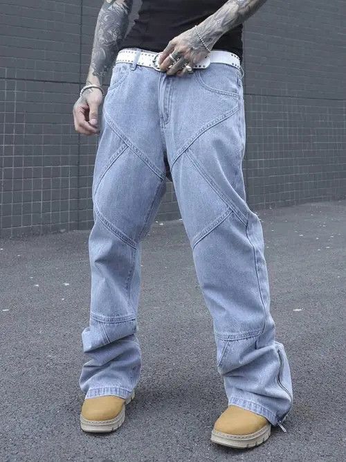 Japanese Brand Sawako x Honda Zipper Baggy Drip Jeans Size US 32 / EU 48 - 2 Thumbnail