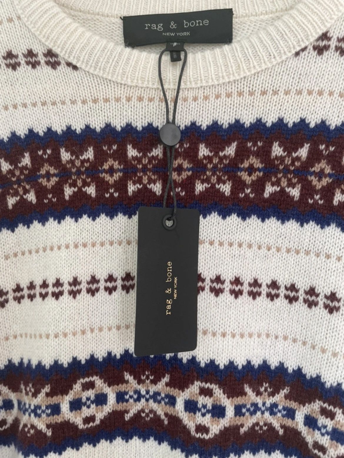 Rag & Bone rag & bone Fair Isle Wool Sweater | Men M | 100% Wool | NWT Size US M / EU 48-50 / 2 - 2 Thumbnail