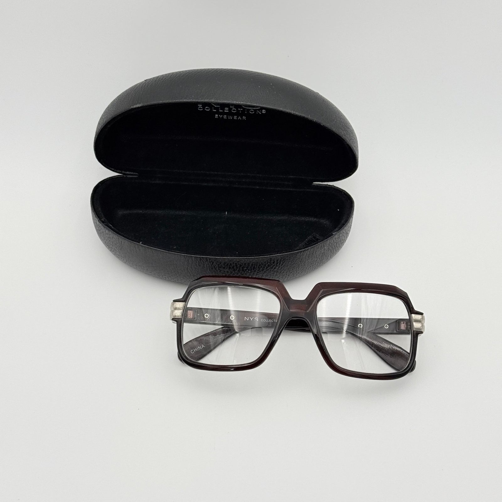 Other NYS Collection 1702-82 Oversized Retro Square Clear Glasses Size ONE SIZE - 7 Thumbnail