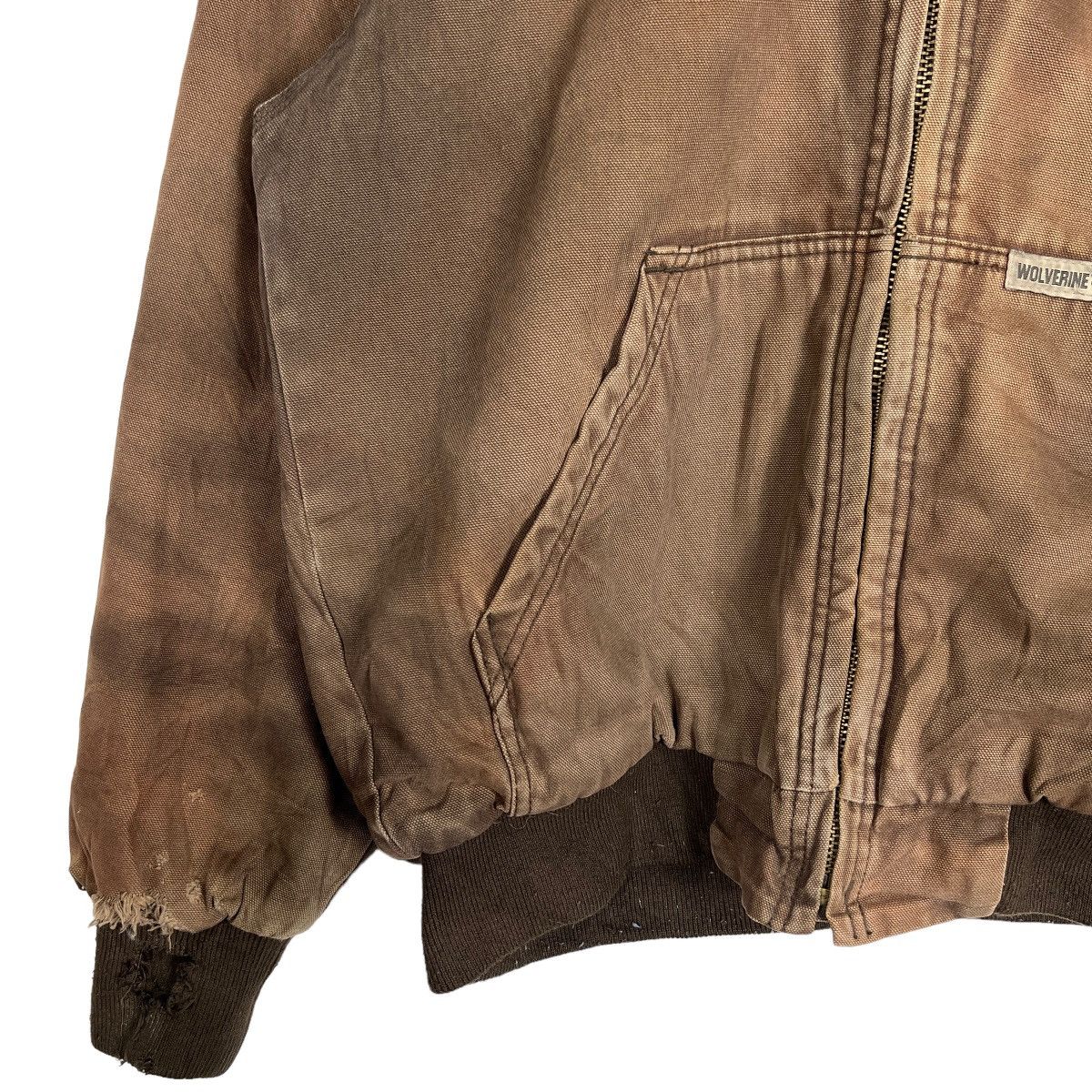 Wolverine 🔥 WOLVERINE DUCK CANVAS DYED DESTROY DISTRESS BOMBER JACKET Size US M / EU 48-50 / 2 - 4 Thumbnail