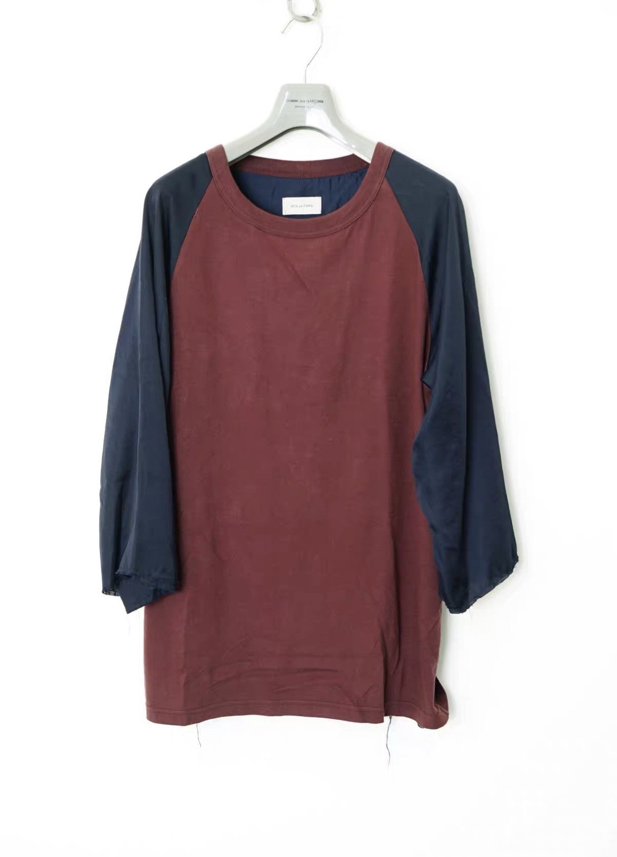 Bed j.w. Ford Bed J.W. Ford Double Layer Distressed Hem Raglan 3/4 Sleeve Size US S / EU 44-46 / 1 - 1 Thumbnail