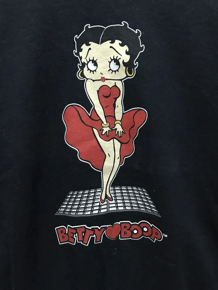 Cartoon Network Vintage Y2K Betty Boop Sweatshirts faded on sleeve Size US L / EU 52-54 / 3 - 4 Thumbnail