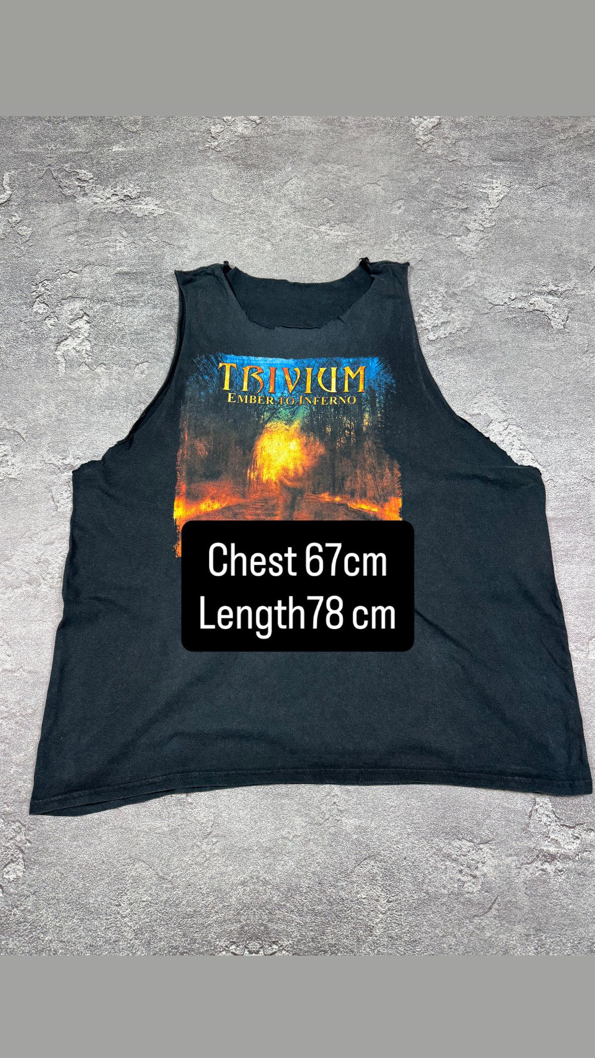 Band Tees Trivium Faded Rock Gothic Tank Top Shirt Size XL Streetwear Size US XL / EU 56 / 4 - 3 Thumbnail