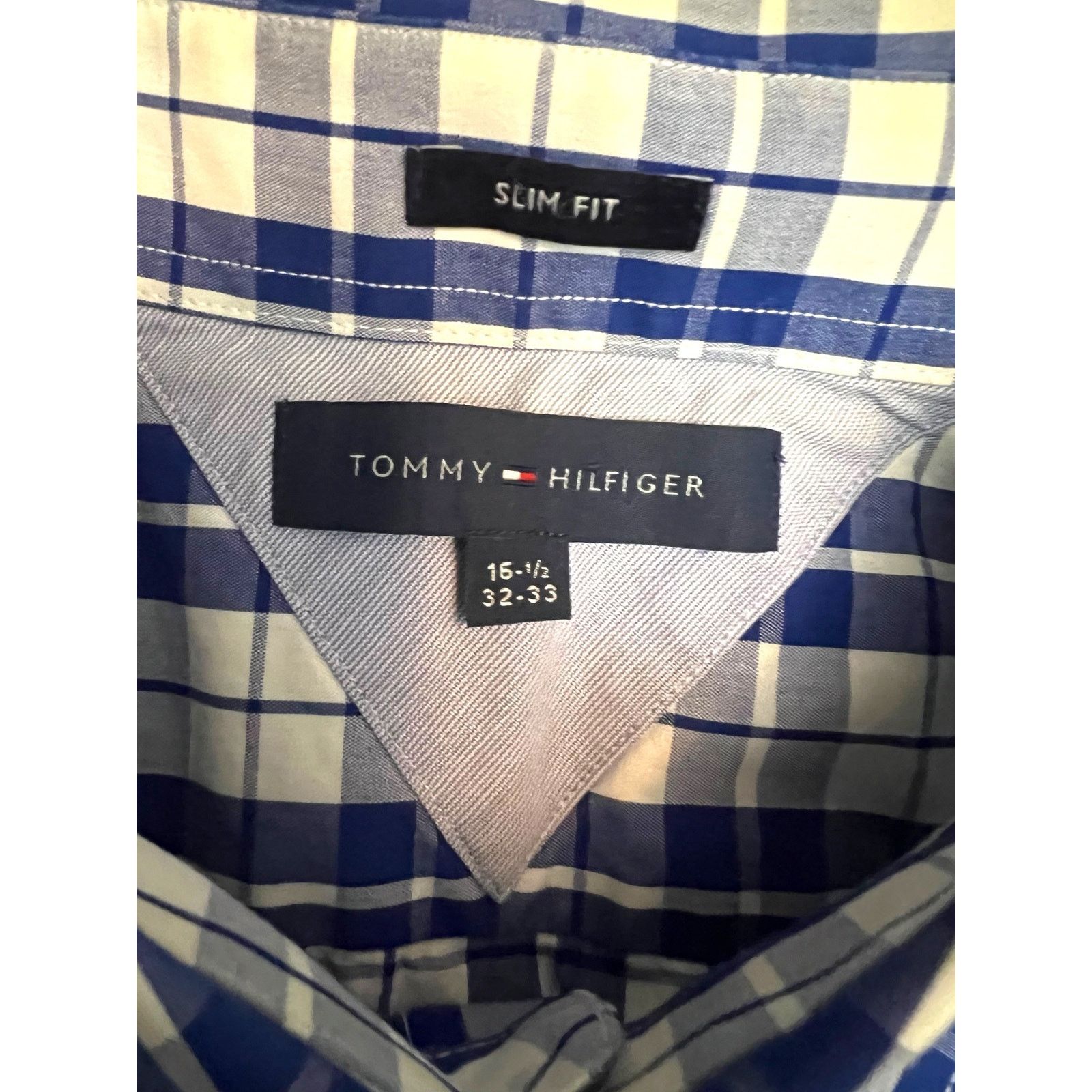 Tommy Hilfiger Tommy Hilfiger Blue Plaid Long Sleeve Button Down Shirt Size US XL / EU 56 / 4 - 3 Thumbnail
