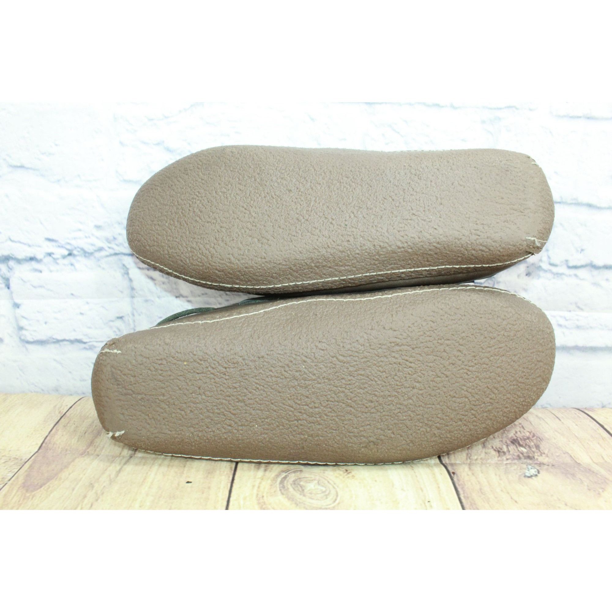 L.L. Bean LL Bean Men’s Brown Leather Flannel Lined Handsewn Slippers Size US 11 / EU 44 - 9 Thumbnail