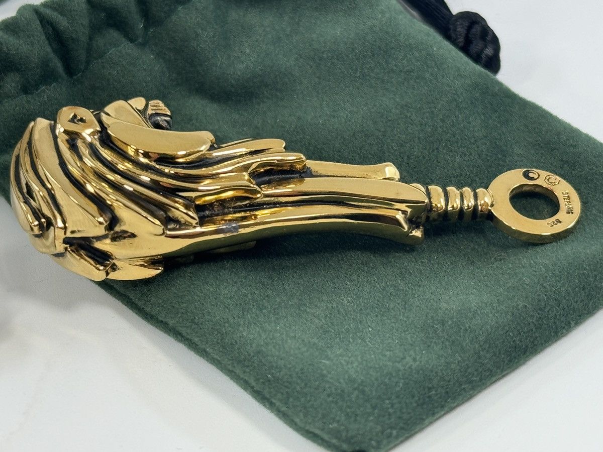 Japanese Brand × Other × Vintage VTG Rick Cameron Lion Key Chain 925 Sterling Silver 24k Gold Size ONE SIZE - 11 Thumbnail