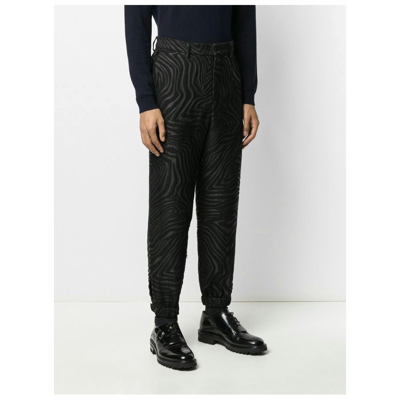 Emporio Armani Emporio Armani Cuffed jacquard trousers Size US 32 / EU 48 - 2 Thumbnail