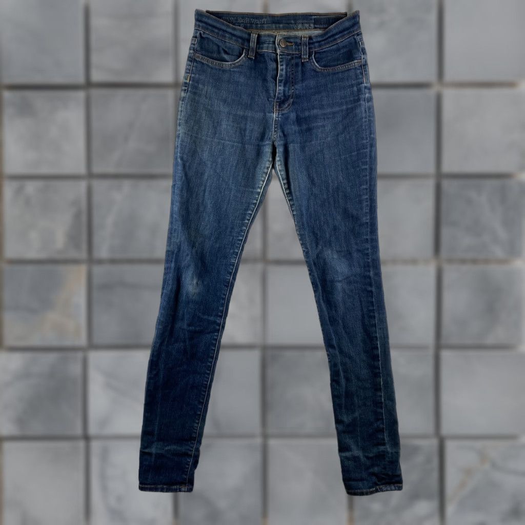Vans VANS Jeans Womens 7 Blue Skinny High Rise Stretch Denim Dark Wash Pants Womens Jeans Skinny 7 Blue Dark Wash VANS Size 28" / US 6 / IT 42 - 1 Thumbnail