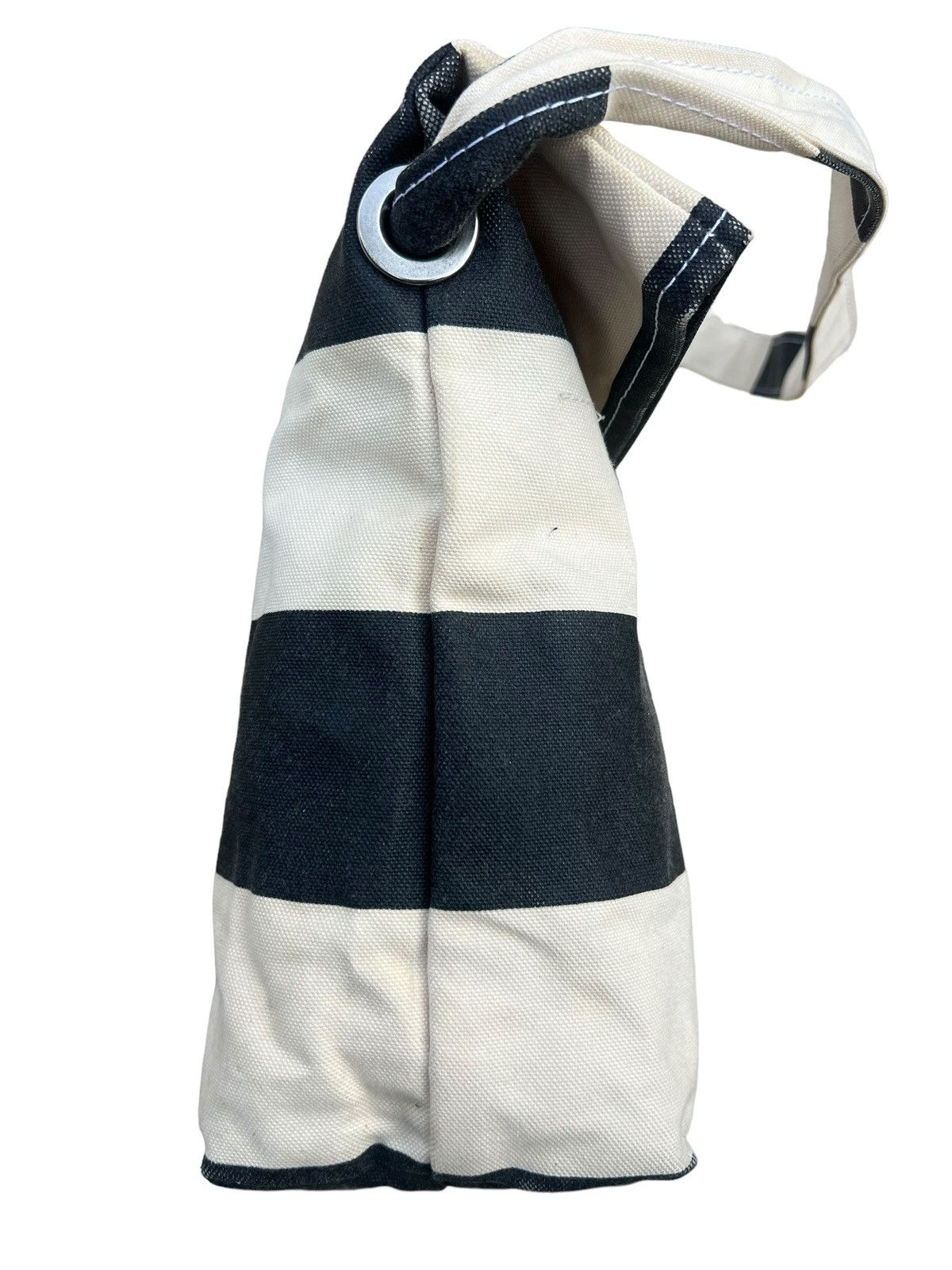 Vintage TEMBEA Japan Border Striped Waxed Canvas Cotton Bag Size ONE SIZE - 14 Thumbnail