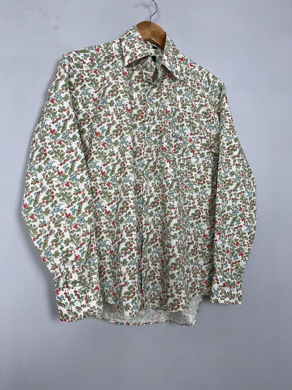 Paul Smith × Vintage Paul Smith London Vintage Floral Cotton Long Sleeve Shirt Size US L / EU 52-54 / 3 - 4 Thumbnail