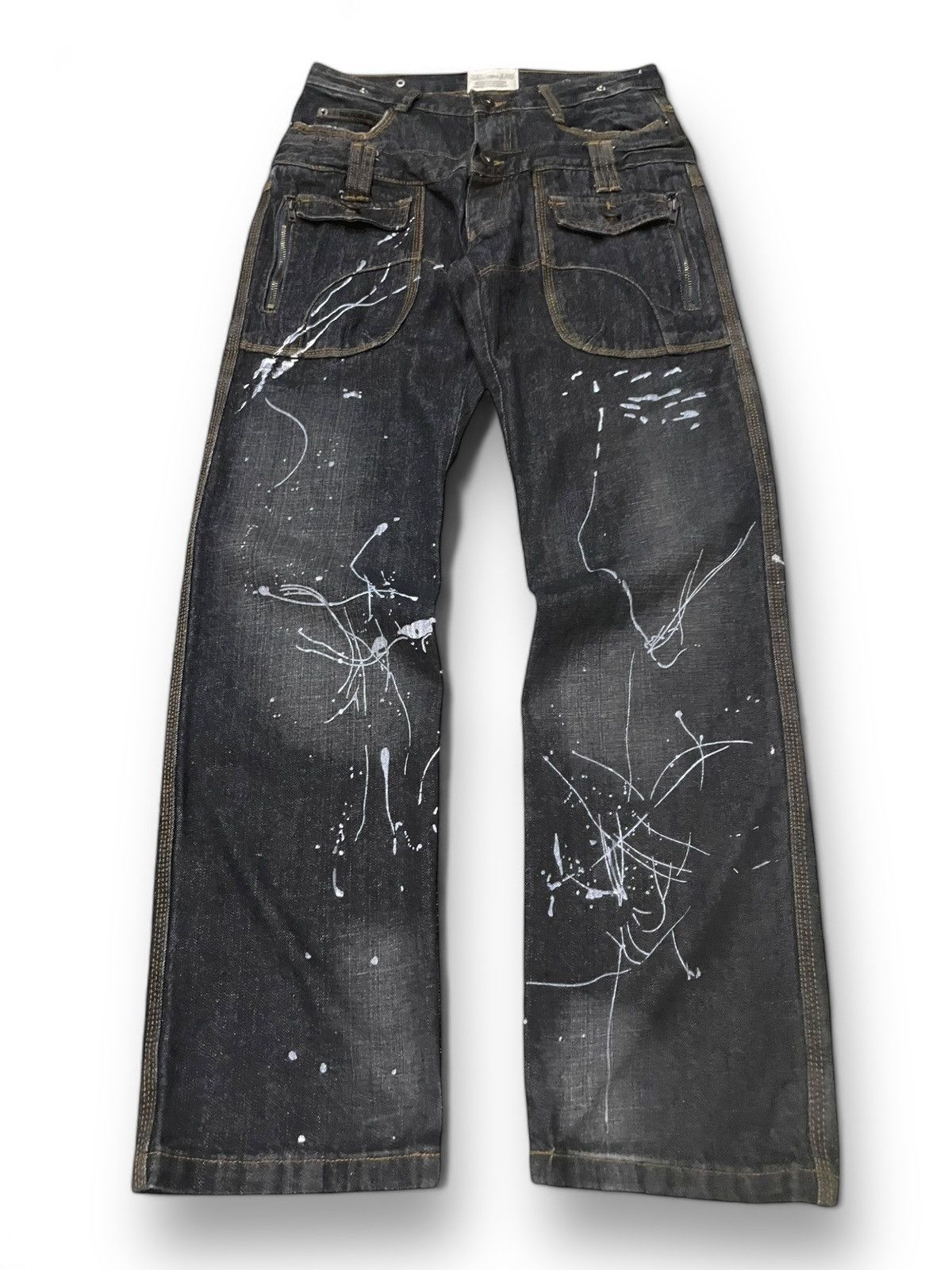 PPFM PPFM DOUBLE WAIST FLY BUTTONS BOOTCUT DENIM | Grailed