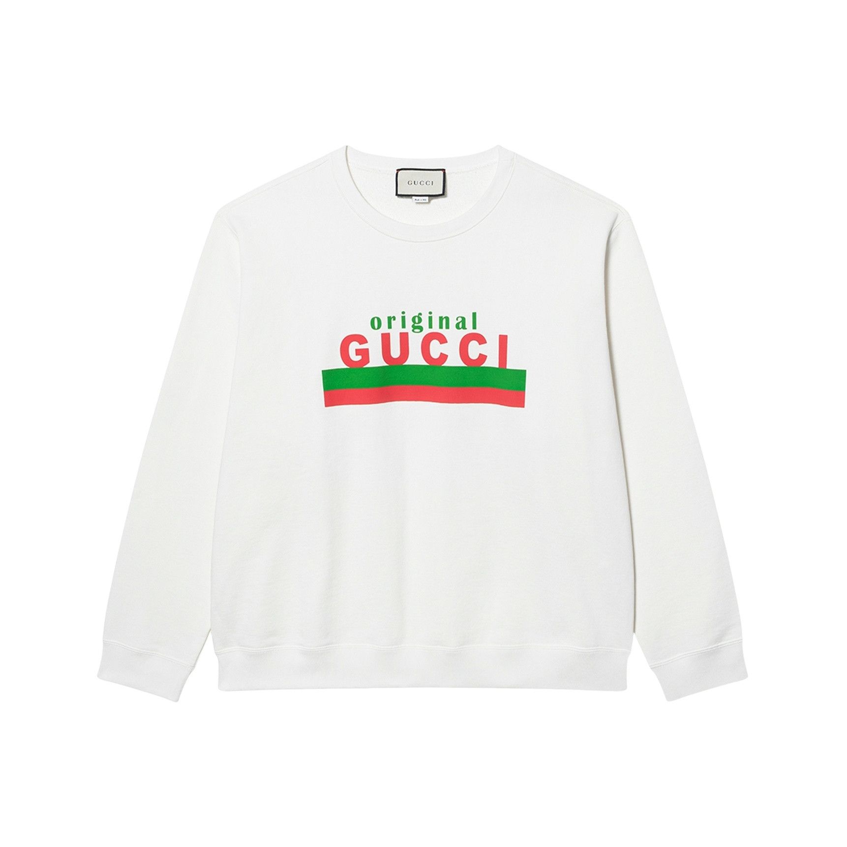 Gucci Gucci Original Logo Print Sweatshirt Size L Size US L / EU 52-54 / 3 - 1 Thumbnail