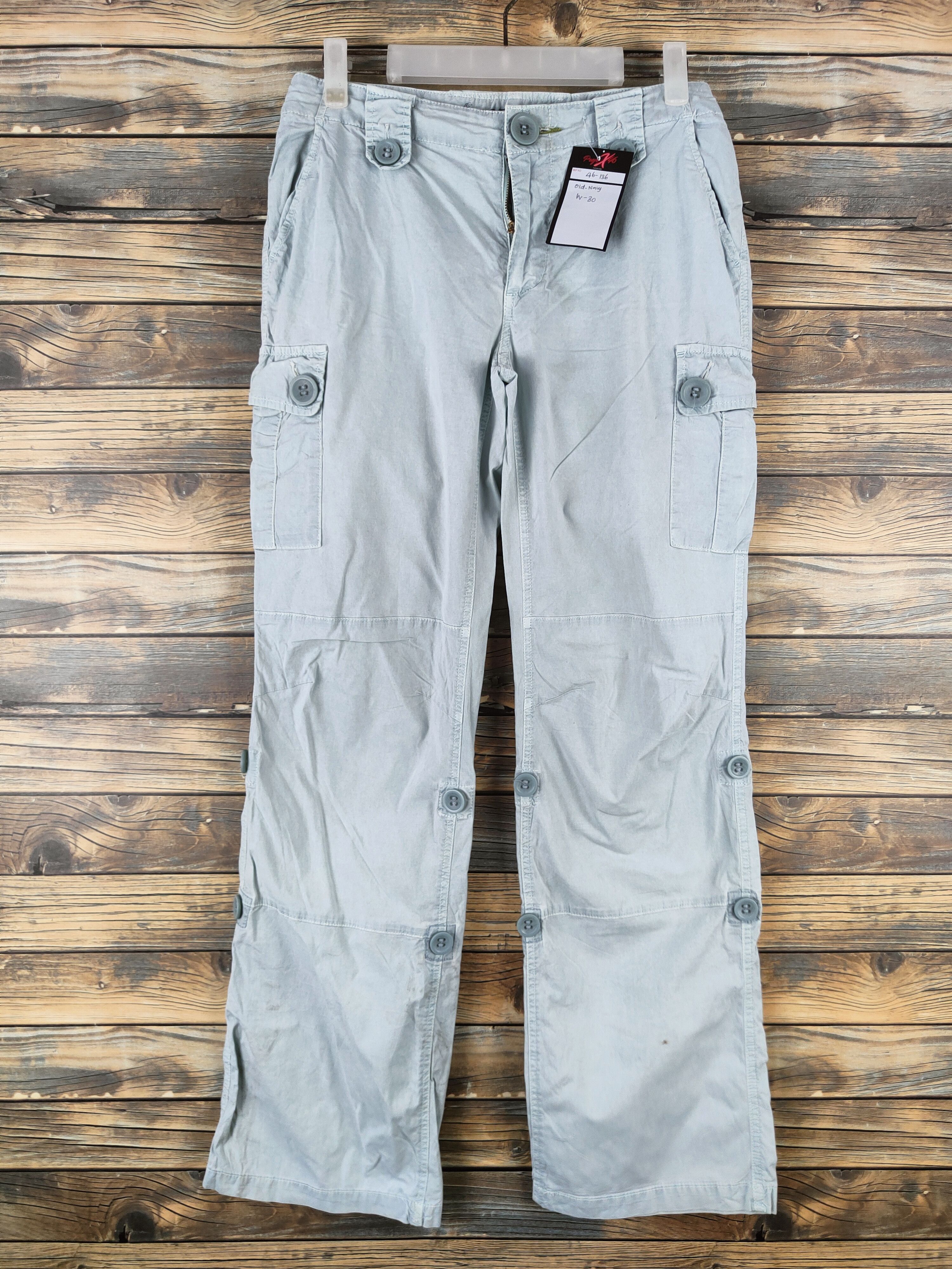 Old Navy DL Old Navy Light Green Multipocket Cargo Pants #46-136 Size 28" / US 6 / IT 42 - 1 Thumbnail