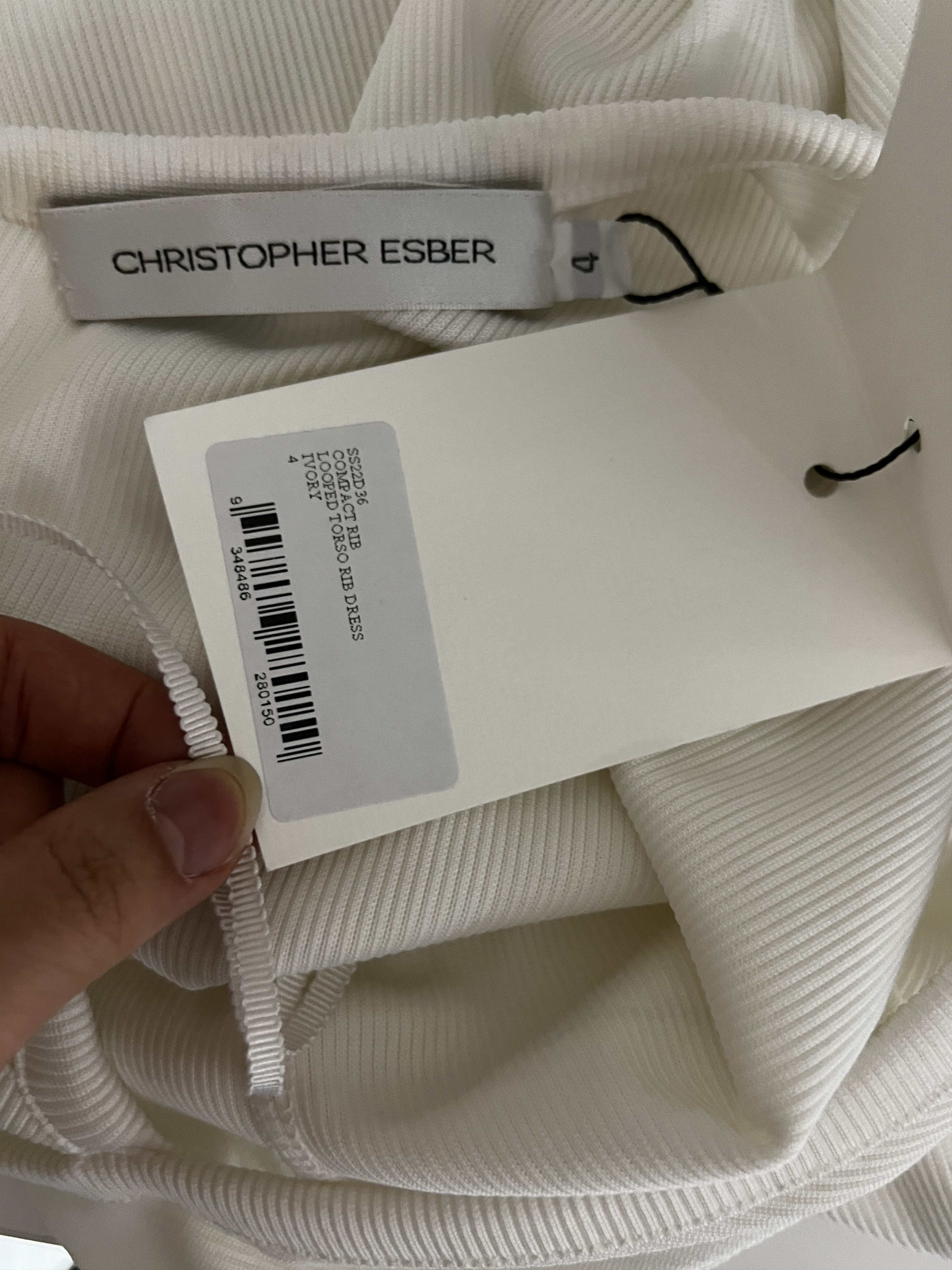 Christopher Esber Looped Torso Rib Dress Size XS / US 0-2 / IT 36-38 - 4 Thumbnail