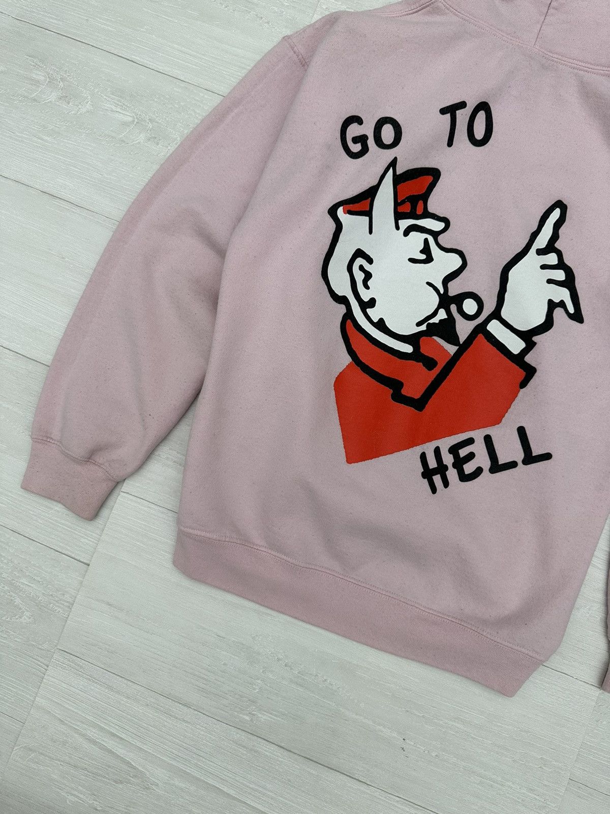 Superrradical Superrradical Go To Hell Pink Monopoly Logo Hoodie Medium Size US M / EU 48-50 / 2 - 3 Thumbnail