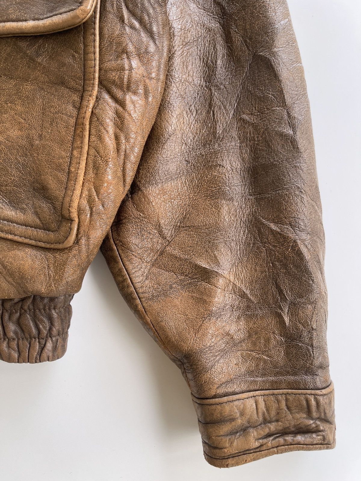Vintage Vintage Durante Leather Flight Jacket Size US L / EU 52-54 / 3 - 13 Thumbnail